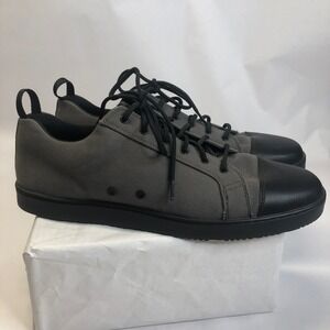 Woobies Gray Canvas Leather Toe Sneakers Casual Shoes Mens Size‎ 14
